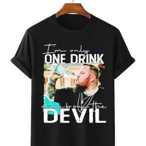 Jelly Roll Im Only One Drink Away From The Devil Tshirt Black